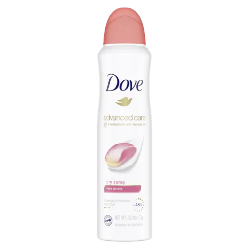Advanced Care Dry Spray Antiperspirant Deodorant Rose Petals