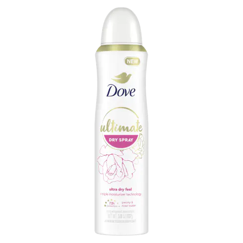 Ultimate Antiperspirant Deodorant Dry Spray Peony & Rose Water