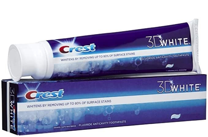(PACK OF 2 TUBES) Crest 3D White ARTIC FRESH Icy Cool Mint Anti-Cavity & TOOTH WHITENING Toothpaste. Removes Up To 90% Of Surface Stains On Teeth! REFRESHING MINT FLAVOR! (2 Tubes, 4oz Each Tube)