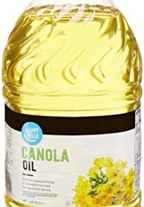 Amazon Brand – Happy Belly Canola Oil, 1 gallon (128 Fl Oz)
