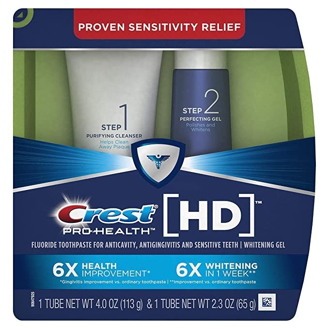 Crest Pro-Health HD Daily Two-Step Toothpaste System For A Healthier Mount And Whiter Teeth – 4.0 Oz And 2.3 Oz Tubes