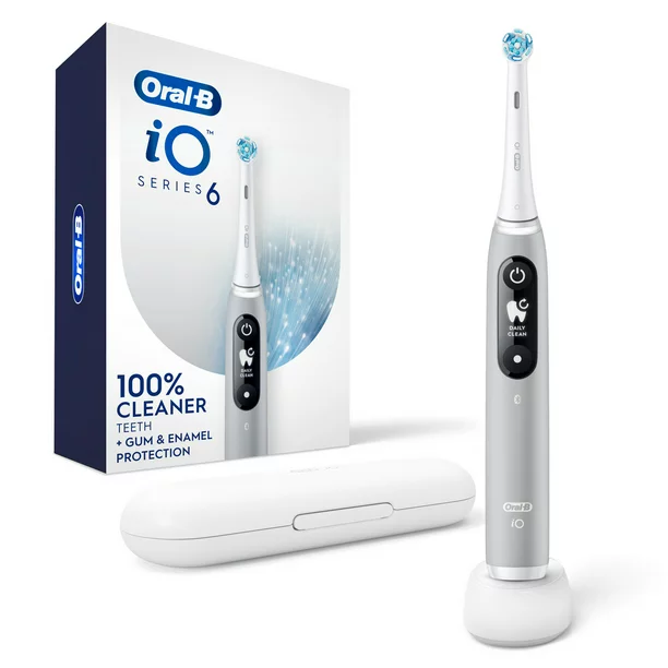 Oral-B IO Series 6 Electric Toothbrush With (1) Brush Head, Gray Opal