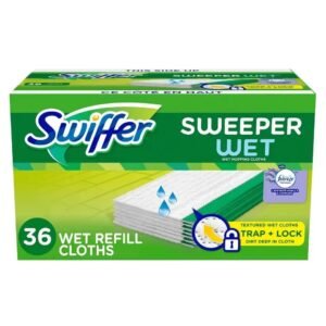 Swiffer Sweeper 2-In-1Mops For Floor Cleaning, Dry And Sweeping And Mopping Starter Kit, Includes 1 Mop + 19 Refills, 20 Piece
