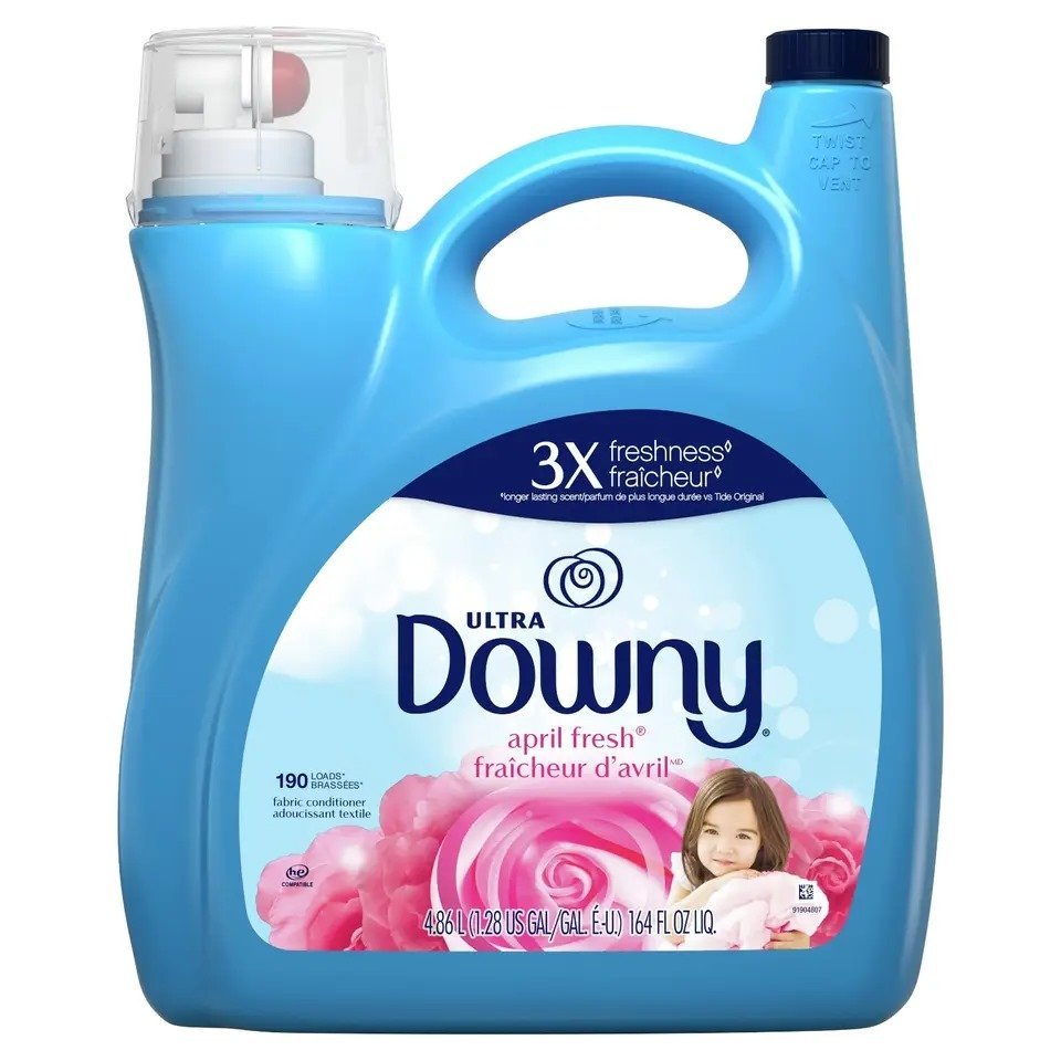 Downy April Fresh Liquid Fabric Conditioner (Fabric Softener), 164 Fl Oz, 190 Loads