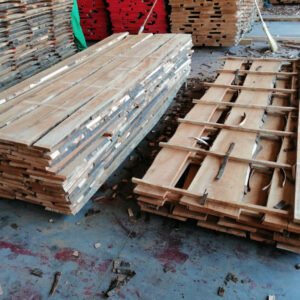 Beech lumbers unedged