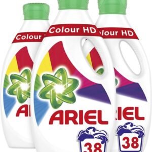 Ariel Washing Liquid Laundry Detergent Colour HD, 4 Litre, 28 Washes (3 X 1.33 L)