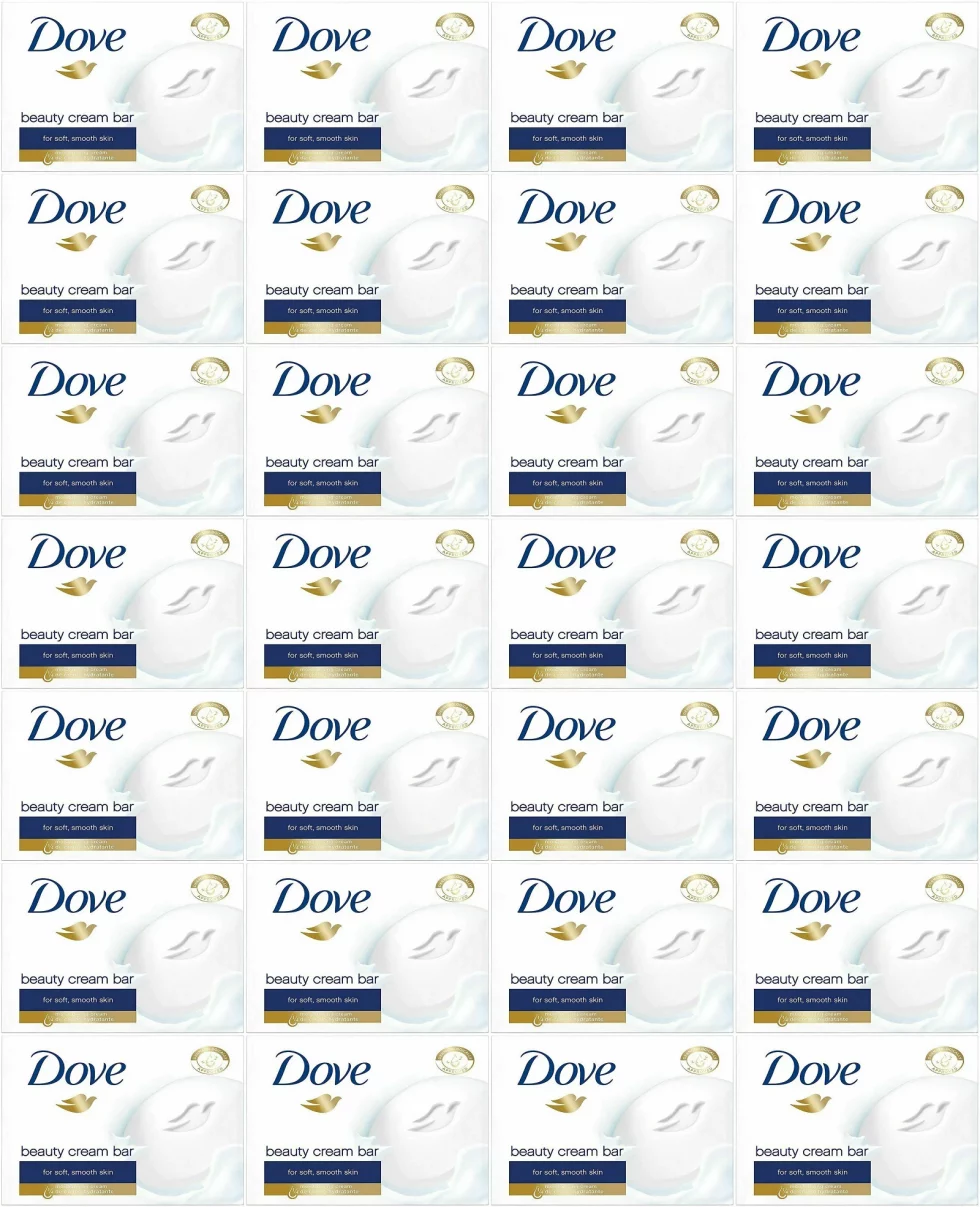 Dove Original Beauty Cream Bar Soap, 100 Gram / 3.5 Ounce (Pack of 28)