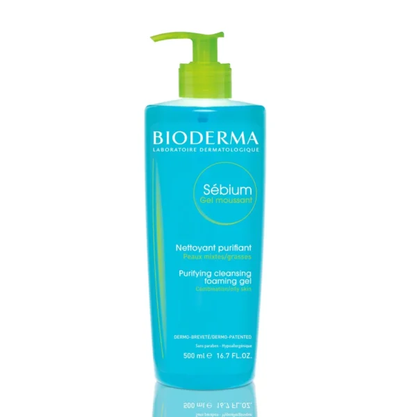Bioderma – Sébium – Foaming Gel Pump – Cleansing And Make-Up Removing – Skin Purifying – For Combination To Oily Skin