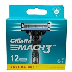 Gillette Mach 3 Manual Shaving Razor Blades (Cartridge) 12s Pack