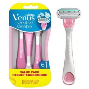 Gillette Venus Sensitive Skin Disposable Women’s Razor 6 Count