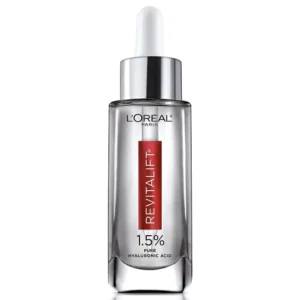 L’Oreal Paris Skincare Revitalift Derm Intensives 1.5% Pure Hyaluronic Acid Face Serum, Hyaluronic Acid Serum for Skin, Hydrates, Moisturizes, Plumps Skin, Reduces Wrinkles, Anti Aging Serum, 1.7 Oz