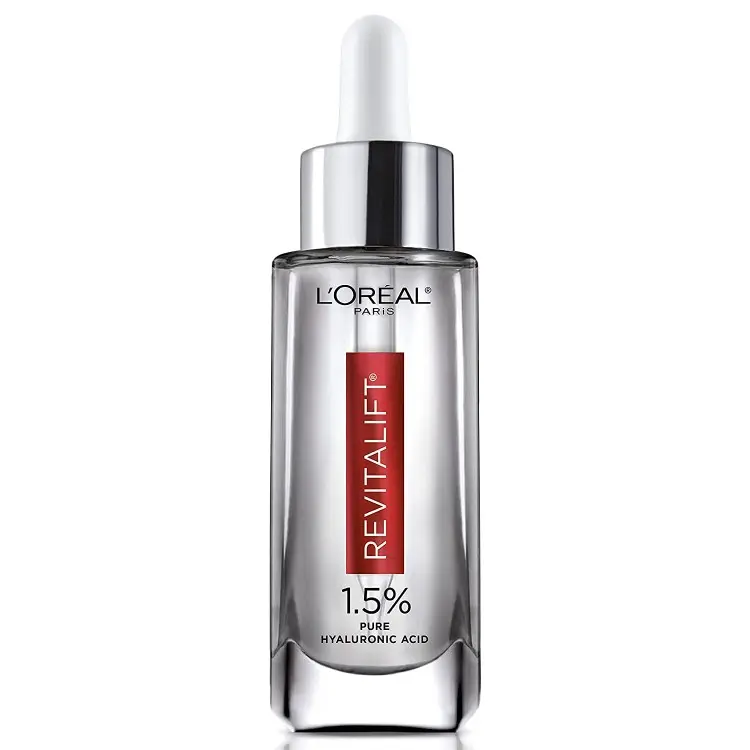L’Oreal Paris Skincare Revitalift Derm Intensives 1.5% Pure Hyaluronic Acid Face Serum, Hyaluronic Acid Serum for Skin, Hydrates, Moisturizes, Plumps Skin, Reduces Wrinkles, Anti Aging Serum, 1.7 Oz