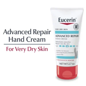 Eucerin Advanced Repair Hand Cream, Travel Size Hand Cream, 2.7 Oz Tube