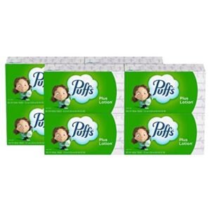 Puffs Plus Lotion Facial Tissues, 8 Family Boxes, 120 Tissues per Box