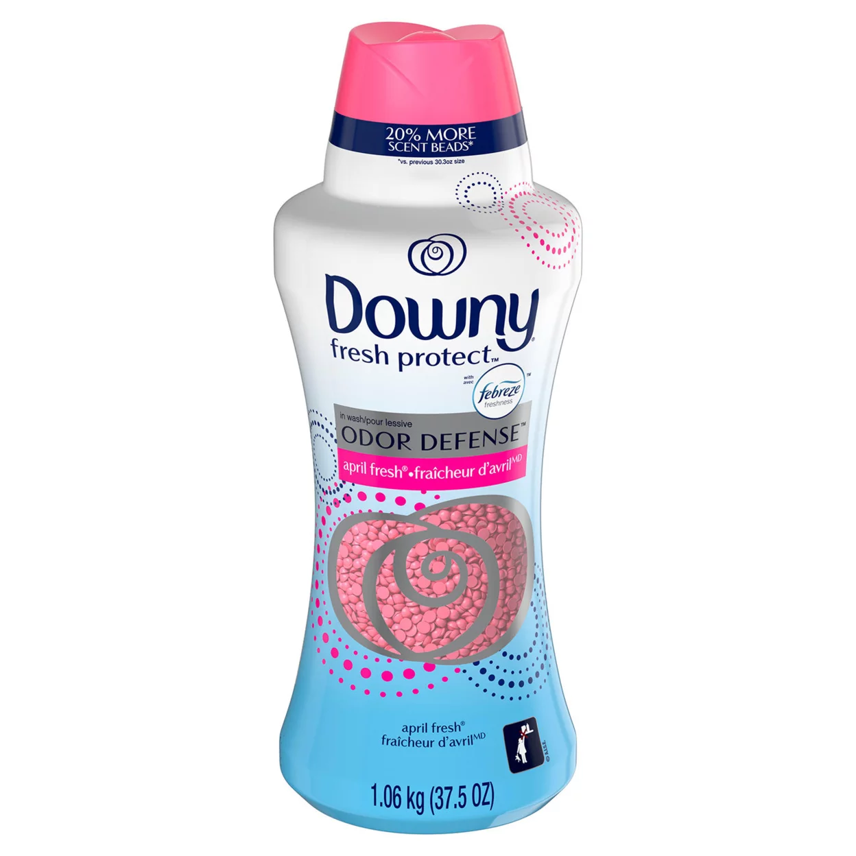Downy Fresh Protect In-Wash Scent Beads with Odor Defense, April Fresh (37.5 oz)