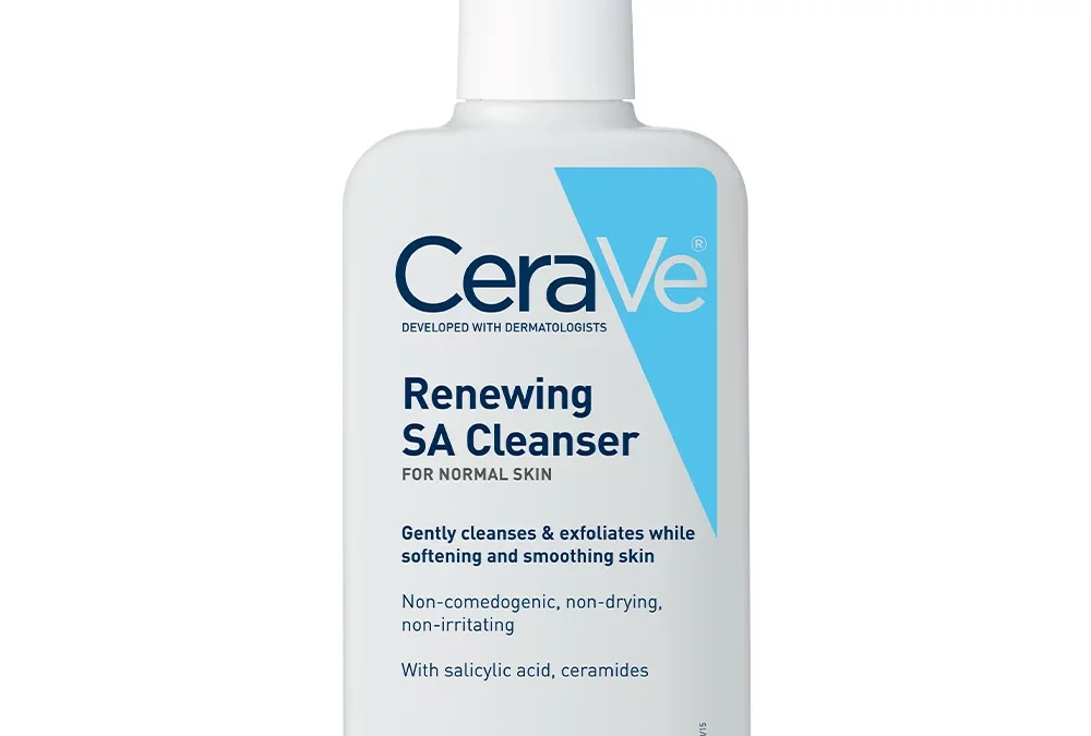 CeraVe Renewing SA Face Cleanser for Normal Skin, 8 oz.
